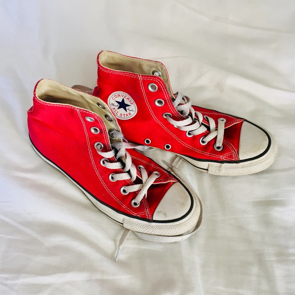 Red Hightop Converse